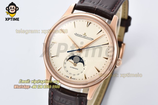 Master Ultra Thin Moon Phase 39mm ZF Beige/Sticks on RG/LE Strap V2 A925 Super Clone Master Ultra Thin Moon Phase 39mm ZF Beige/Sticks on RG/LE Strap V2 A925 Super Clone