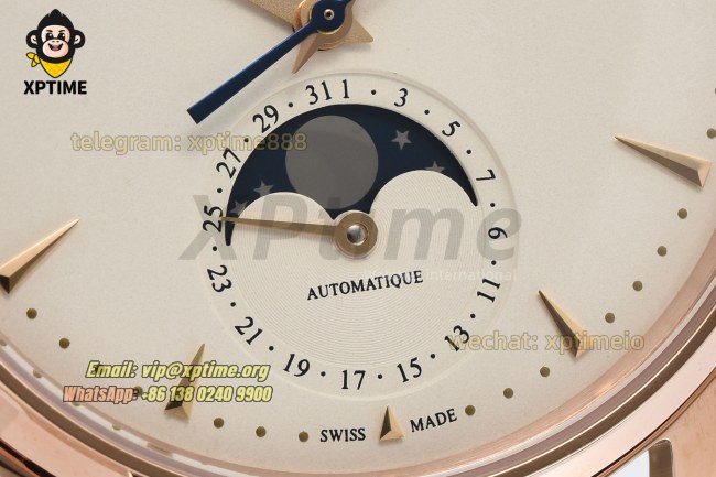 Master Ultra Thin Moon Phase 39mm ZF Beige/Sticks on RG/LE Strap V2 A925 Super Clone Master Ultra Thin Moon Phase 39mm ZF Beige/Sticks on RG/LE Strap V2 A925 Super Clone