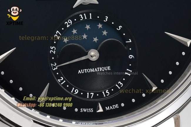 Master Ultra Thin Moon Phase 39mm ZF Black/Sticks on SS/LE Strap V2 A925 Super Clone Master Ultra Thin Moon Phase 39mm ZF Black/Sticks on SS/LE Strap V2 A925 Super Clone