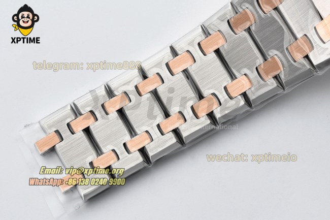 Royal Oak Ladies 67650 33mm ZF White/Stick on RG/SS Bracelet Swiss Quartz Royal Oak Ladies 67650 33mm ZF White/Stick on RG/SS Bracelet Swiss Quartz