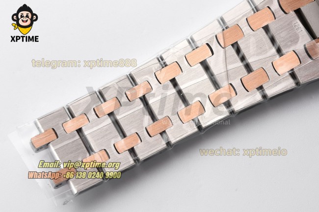 Royal Oak Ladies 67650 33mm ZF White/Stick on RG/SS Bracelet Swiss Quartz Royal Oak Ladies 67650 33mm ZF White/Stick on RG/SS Bracelet Swiss Quartz