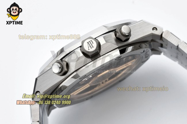 Royal Oak Chrono 26240ST 41mm ZF Green/Stick on SS/SS Bracelet SH4401 Super Clone Royal Oak Chrono 26240ST 41mm ZF Green/Stick on SS/SS Bracelet SH4401 Super Clone