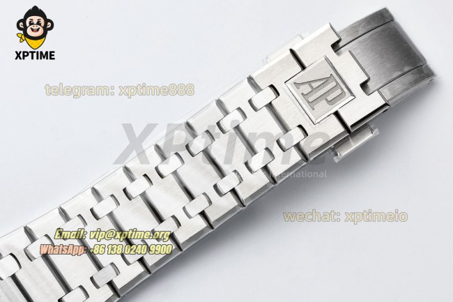 Royal Oak Chrono 26240ST 41mm ZF White/Stick on SS/SS Bracelet SH4401 Super Clone Royal Oak Chrono 26240ST 41mm ZF White/Stick on SS/SS Bracelet SH4401 Super Clone