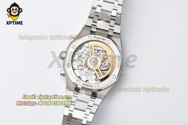 Royal Oak Chrono 26240ST 41mm ZF White/Stick on SS/SS Bracelet SH4401 Super Clone Royal Oak Chrono 26240ST 41mm ZF White/Stick on SS/SS Bracelet SH4401 Super Clone