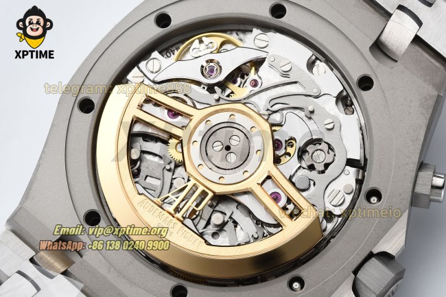 Royal Oak Chrono 26240ST 41mm ZF White/Stick on SS/SS Bracelet SH4401 Super Clone Royal Oak Chrono 26240ST 41mm ZF White/Stick on SS/SS Bracelet SH4401 Super Clone