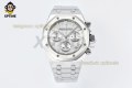 Royal Oak Chrono 26240ST 41mm ZF White/Stick on SS/SS Bracelet SH4401 Super Clone Royal Oak Chrono 26240ST 41mm ZF White/Stick on SS/SS Bracelet SH4401 Super Clone