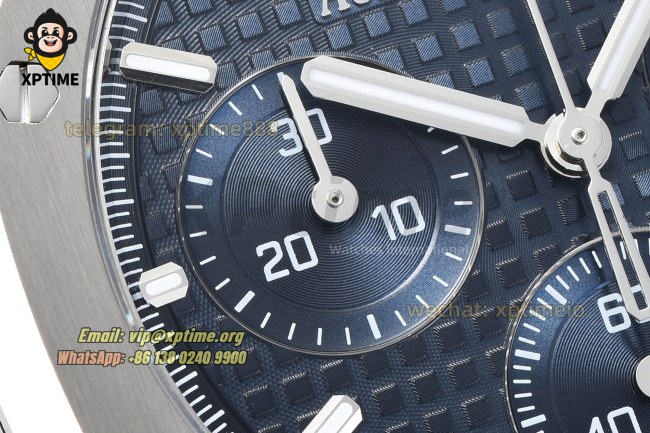 Royal Oak Chrono 26240ST 41mm ZF Blue/Stick on SS/SS Bracelet SH4401 Super Clone Royal Oak Chrono 26240ST 41mm ZF Blue/Stick on SS/SS Bracelet SH4401 Super Clone