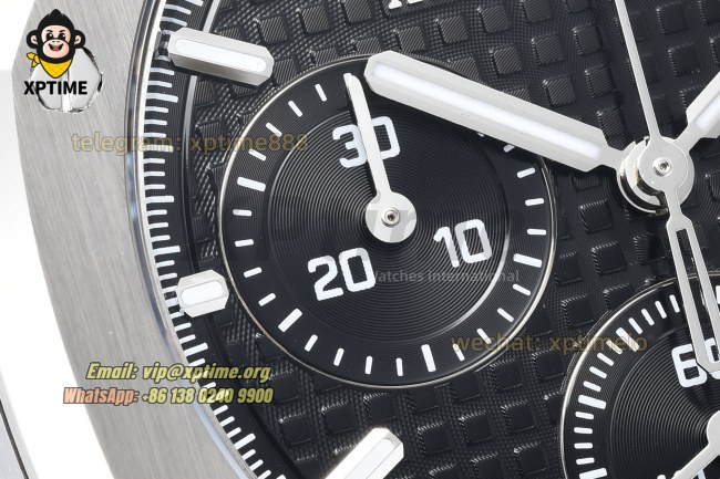Royal Oak Chrono 26240ST 41mm ZF Black/Stick on SS/SS Bracelet SH4401 Super Clone Royal Oak Chrono 26240ST 41mm ZF Black/Stick on SS/SS Bracelet SH4401 Super Clone