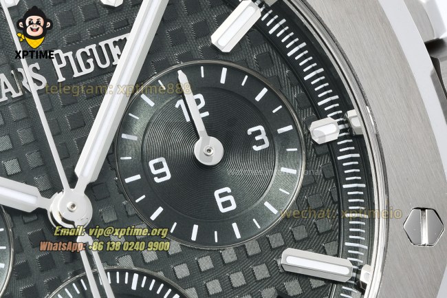 Royal Oak Chrono 26240ST 41mm ZF Green/Stick on SS/SS Bracelet SH4401 Super Clone Royal Oak Chrono 26240ST 41mm ZF Green/Stick on SS/SS Bracelet SH4401 Super Clone