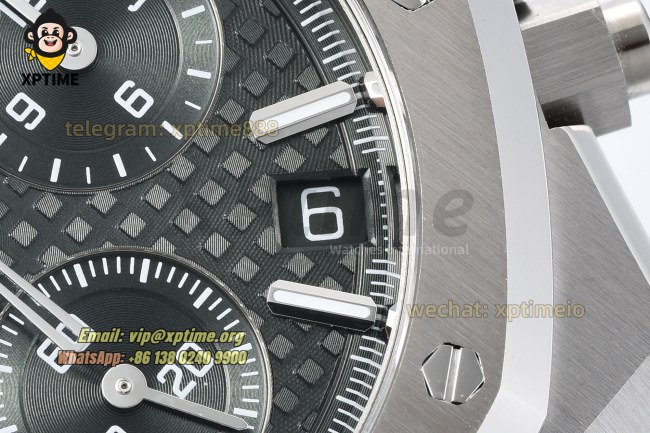 Royal Oak Chrono 26240ST 41mm ZF Green/Stick on SS/SS Bracelet SH4401 Super Clone Royal Oak Chrono 26240ST 41mm ZF Green/Stick on SS/SS Bracelet SH4401 Super Clone