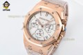 Royal Oak Chrono 26239OR 41mm ZF White/Stick on RG/RG Bracelet SH4401 Super Clone Royal Oak Chrono 26239OR 41mm ZF White/Stick on RG/RG Bracelet SH4401 Super Clone