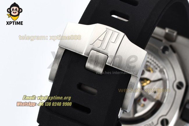 Royal Oak Offshore Diver 15720 42mm ZF Black/Stick on SS/RU Strap A4308 Royal Oak Offshore Diver 15720 42mm ZF Black/Stick on SS/RU Strap A4308