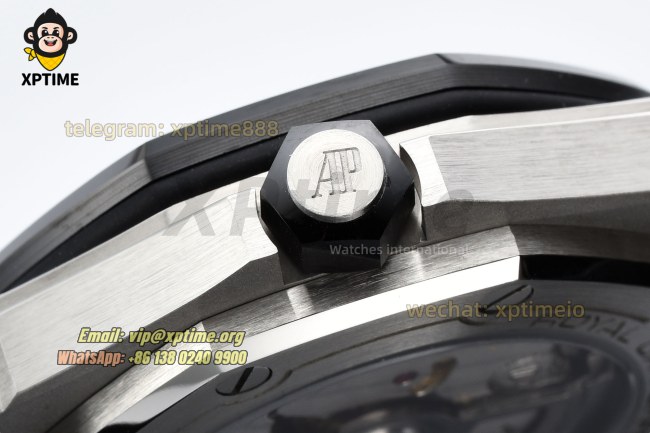 Royal Oak Offshore Diver 15720 42mm ZF Black/Stick on SS/RU Strap A4308 Royal Oak Offshore Diver 15720 42mm ZF Black/Stick on SS/RU Strap A4308