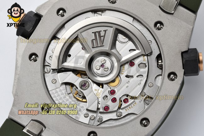 Royal Oak Offshore Diver 15720 42mm ZF Green/Stick on SS/RU Strap A4308 Royal Oak Offshore Diver 15720 42mm ZF Green/Stick on SS/RU Strap A4308