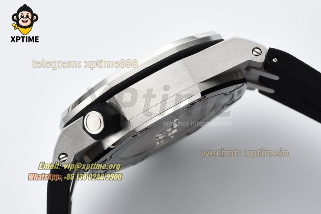 Royal Oak Offshore Diver 15703 42mm ZF Black/Stick on SS/RU Strap SA3120 Super Clone Royal Oak Offshore Diver 15703 42mm ZF Black/Stick on SS/RU Strap SA3120 Super Clone