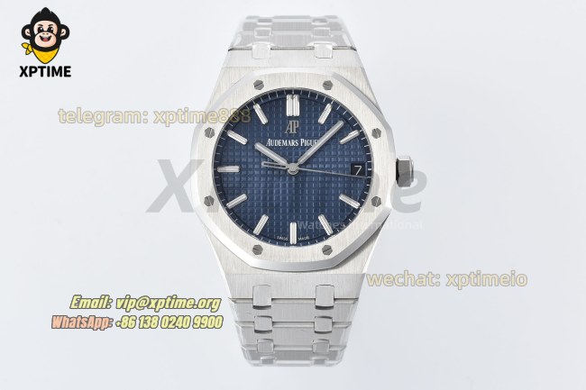 Royal Oak 15500 41mm ZF Blue/Stick on SS/SS Bracelet V3 A4302 Super Clone Royal Oak 15500 41mm ZF Blue/Stick on SS/SS Bracelet V3 A4302 Super Clone