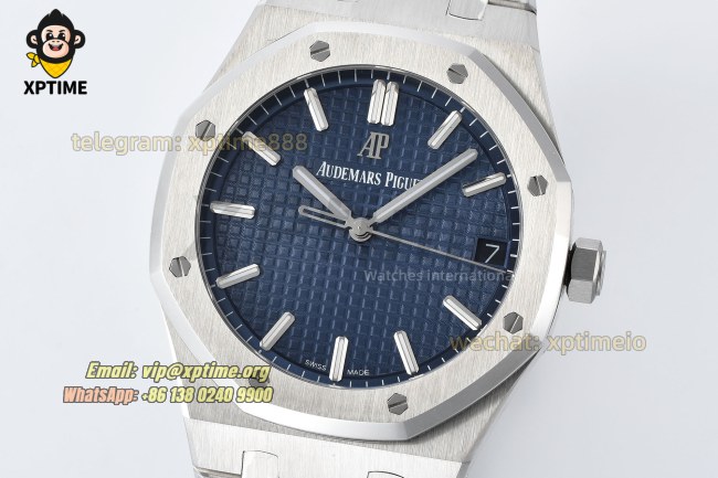 Royal Oak 15500 41mm ZF Blue/Stick on SS/SS Bracelet V3 A4302 Super Clone Royal Oak 15500 41mm ZF Blue/Stick on SS/SS Bracelet V3 A4302 Super Clone