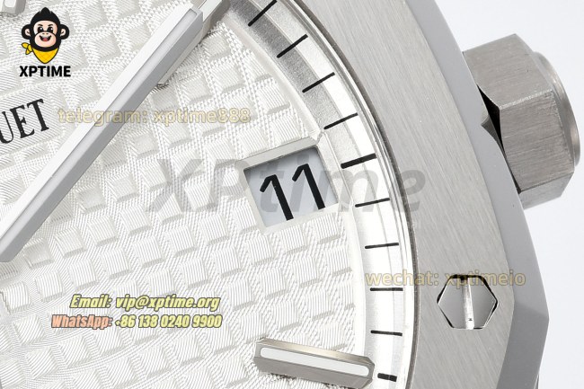 Royal Oak 15500 41mm ZF White/Stick on SS/SS Bracelet V3 A4302 Super Clone Royal Oak 15500 41mm ZF White/Stick on SS/SS Bracelet V3 A4302 Super Clone
