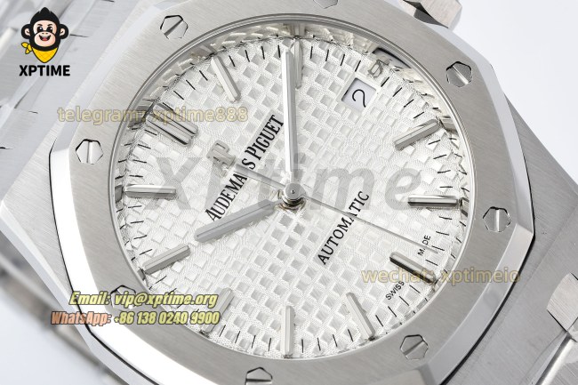 Royal Oak 15450 37mm ZF White/Stick on SS/SS Bracelet SA3120 Super Clone Royal Oak 15450 37mm ZF White/Stick on SS/SS Bracelet SA3120 Super Clone