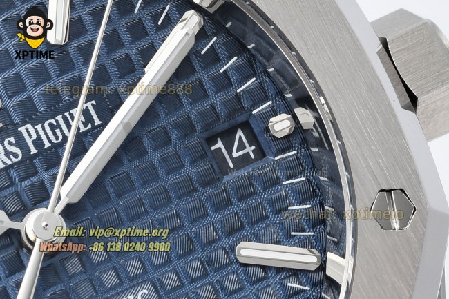 Royal Oak 15450 37mm ZF Blue/Stick on SS/SS Bracelet SA3120 Super Clone Royal Oak 15450 37mm ZF Blue/Stick on SS/SS Bracelet SA3120 Super Clone