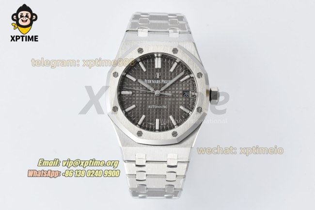 Royal Oak 15450 37mm ZF Gray/Stick on SS/SS Bracelet SA3120 Super Clone Royal Oak 15450 37mm ZF Gray/Stick on SS/SS Bracelet SA3120 Super Clone