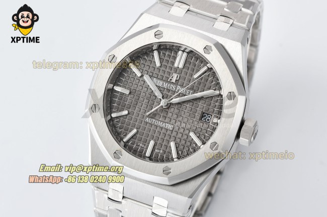 Royal Oak 15450 37mm ZF Gray/Stick on SS/SS Bracelet SA3120 Super Clone Royal Oak 15450 37mm ZF Gray/Stick on SS/SS Bracelet SA3120 Super Clone