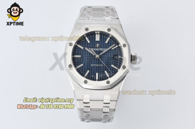 Royal Oak 15450 37mm ZF Blue/Stick on SS/SS Bracelet SA3120 Super Clone Royal Oak 15450 37mm ZF Blue/Stick on SS/SS Bracelet SA3120 Super Clone