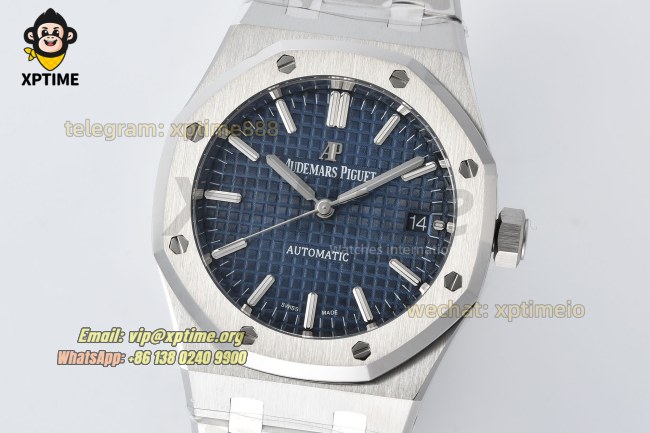 Royal Oak 15450 37mm ZF Blue/Stick on SS/SS Bracelet SA3120 Super Clone Royal Oak 15450 37mm ZF Blue/Stick on SS/SS Bracelet SA3120 Super Clone