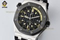 Royal Oak Offshore Diver 15720 42mm ZF Black/Stick on SS/RU Strap A4308 Royal Oak Offshore Diver 15720 42mm ZF Black/Stick on SS/RU Strap A4308