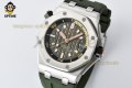 Royal Oak Offshore Diver 15720 42mm ZF Green/Stick on SS/RU Strap A4308 Royal Oak Offshore Diver 15720 42mm ZF Green/Stick on SS/RU Strap A4308
