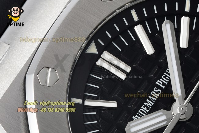 Royal Oak Offshore Diver 15703 42mm ZF Black/Stick on SS/RU Strap SA3120 Super Clone Royal Oak Offshore Diver 15703 42mm ZF Black/Stick on SS/RU Strap SA3120 Super Clone
