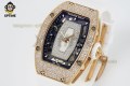 RM07-01 Ladies 31.5mm ZF RG White/Full Damond Sketelon on RG/RU Strap CRMA2 RM07-01 Ladies 31.5mm ZF RG White/Full Damond Sketelon on RG/RU Strap CRMA2