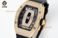 RM07-01 Ladies 31.5mm ZF RG Black/Full Damond Sketelon on RG/RU Strap CRMA2 RM07-01 Ladies 31.5mm ZF RG Black/Full Damond Sketelon on RG/RU Strap CRMA2