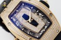 RM07-01 Ladies 31.5mm ZF RG Black/Full Damond Sketelon on RG/RU Strap CRMA2 RM07-01 Ladies 31.5mm ZF RG Black/Full Damond Sketelon on RG/RU Strap CRMA2