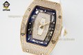 RM07-01 Ladies 31.5mm ZF RG White/Full Damond Sketelon on RG/RU Strap CRMA2 RM07-01 Ladies 31.5mm ZF RG White/Full Damond Sketelon on RG/RU Strap CRMA2