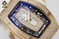 RM07-01 Ladies 31.5mm ZF RG White/Full Damond Sketelon on RG/RU Strap CRMA2 RM07-01 Ladies 31.5mm ZF RG White/Full Damond Sketelon on RG/RU Strap CRMA2