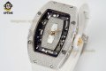 RM07-01 Ladies 31.5mm ZF White/Full Damond Sketelon on SS/Ru Strap CRMA2