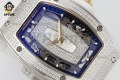 RM07-01 Ladies 31.5mm ZF White/Full Damond Sketelon on SS/Ru Strap CRMA2