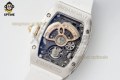 RM07-01 Ladies 31.5mm ZF White/Full Damond Sketelon on SS/Ru Strap CRMA2