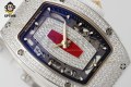 RM07-01 Ladies 31.5mm ZF Red/Full Damond Sketelon on SS/RU Strap CRMA2 RM07-01 Ladies 31.5mm ZF Red/Full Damond Sketelon on SS/RU Strap CRMA2