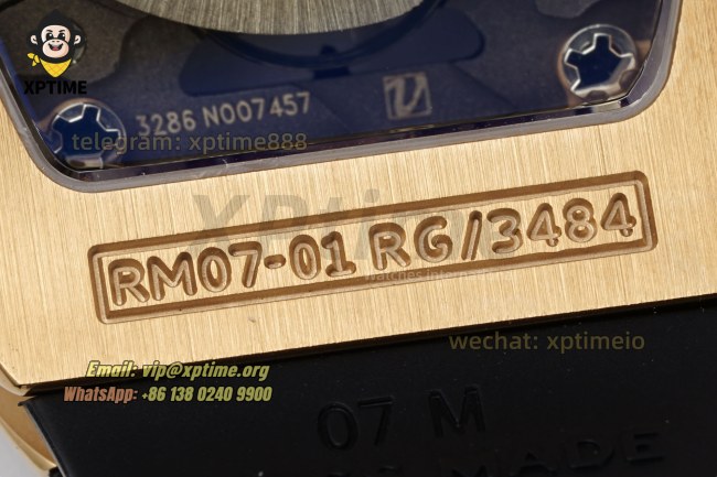 RM07-01 Ladies 31.5mm ZF RG Black/Full Damond Sketelon on RG/RU Strap CRMA2 RM07-01 Ladies 31.5mm ZF RG Black/Full Damond Sketelon on RG/RU Strap CRMA2