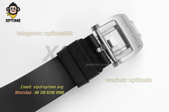 RM07-01 Ladies 31.5mm ZF Black/Damond Sketelon on SS/RU Strap CRMA2 RM07-01 Ladies 31.5mm ZF Black/Damond Sketelon on SS/RU Strap CRMA2