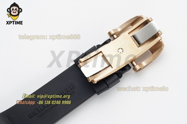 RM07-01 Ladies 31.5mm ZF RG Black/Full Damond Sketelon on RG/RU Strap CRMA2 RM07-01 Ladies 31.5mm ZF RG Black/Full Damond Sketelon on RG/RU Strap CRMA2