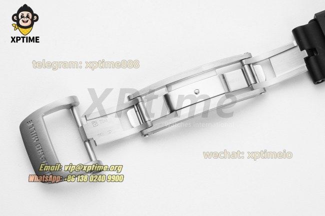 RM07-01 Ladies 31.5mm ZF Black/Damond Sketelon on SS/RU Strap CRMA2 RM07-01 Ladies 31.5mm ZF Black/Damond Sketelon on SS/RU Strap CRMA2