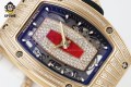 RM07-01 Ladies 31.5mm ZF RG Red/Damond Sketelon on RG/RU Strap CRMA2 RM07-01 Ladies 31.5mm ZF RG Red/Damond Sketelon on RG/RU Strap CRMA2