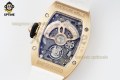 RM07-01 Ladies 31.5mm ZF RG White/Full Damond Sketelon on RG/RU Strap CRMA2 RM07-01 Ladies 31.5mm ZF RG White/Full Damond Sketelon on RG/RU Strap CRMA2