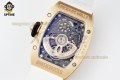 RM07-01 Ladies 31.5mm ZF RG White/Full Damond Sketelon on RG/RU Strap CRMA2 RM07-01 Ladies 31.5mm ZF RG White/Full Damond Sketelon on RG/RU Strap CRMA2