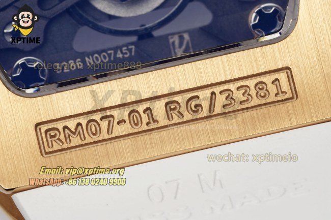 RM07-01 Ladies 31.5mm ZF RG White/Full Damond Sketelon on RG/RU Strap CRMA2 RM07-01 Ladies 31.5mm ZF RG White/Full Damond Sketelon on RG/RU Strap CRMA2