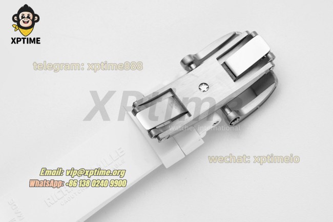RM07-01 Ladies 31.5mm ZF RG White/Full Damond Sketelon on SS/RU Strap CRMA2 RM07-01 Ladies 31.5mm ZF RG White/Full Damond Sketelon on SS/RU Strap CRMA2