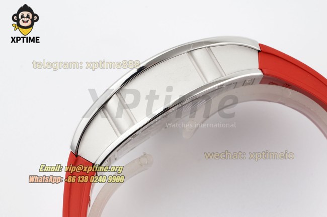 RM07-01 Ladies 31.5mm ZF Red/Damond Sketelon on SS/RU Strap CRMA2 RM07-01 Ladies 31.5mm ZF Red/Damond Sketelon on SS/RU Strap CRMA2